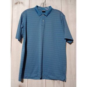 Nike Polo Men's Extra Large Blue Short‎ Sleeve Dri-Fit